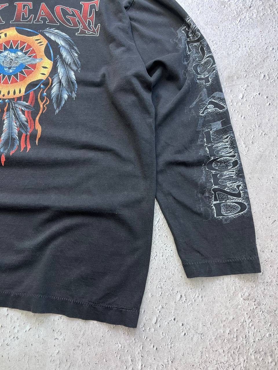 Affliction × Harley Davidson THRASHED & FADED Flames Harley Davidson style Longsleeve Size US L / EU 52-54 / 3 - 10 Thumbnail