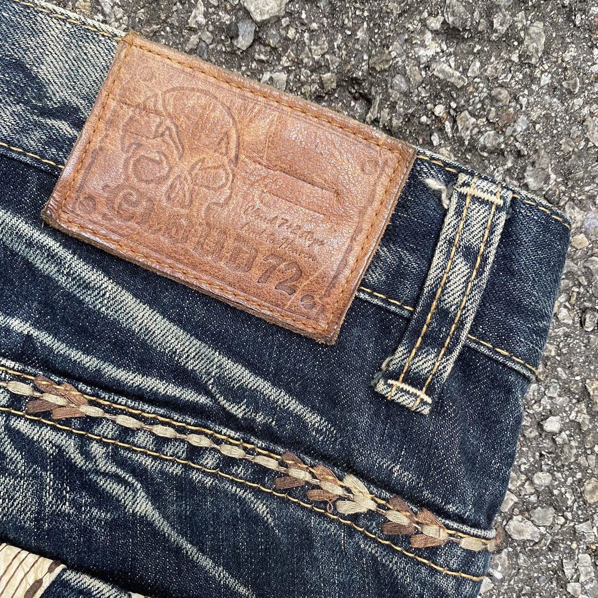Hysteric Glamour Skull Affliction Style Cloud72 Jeans Clawmark Faded Denim Size US 32 / EU 48 - 3 Thumbnail