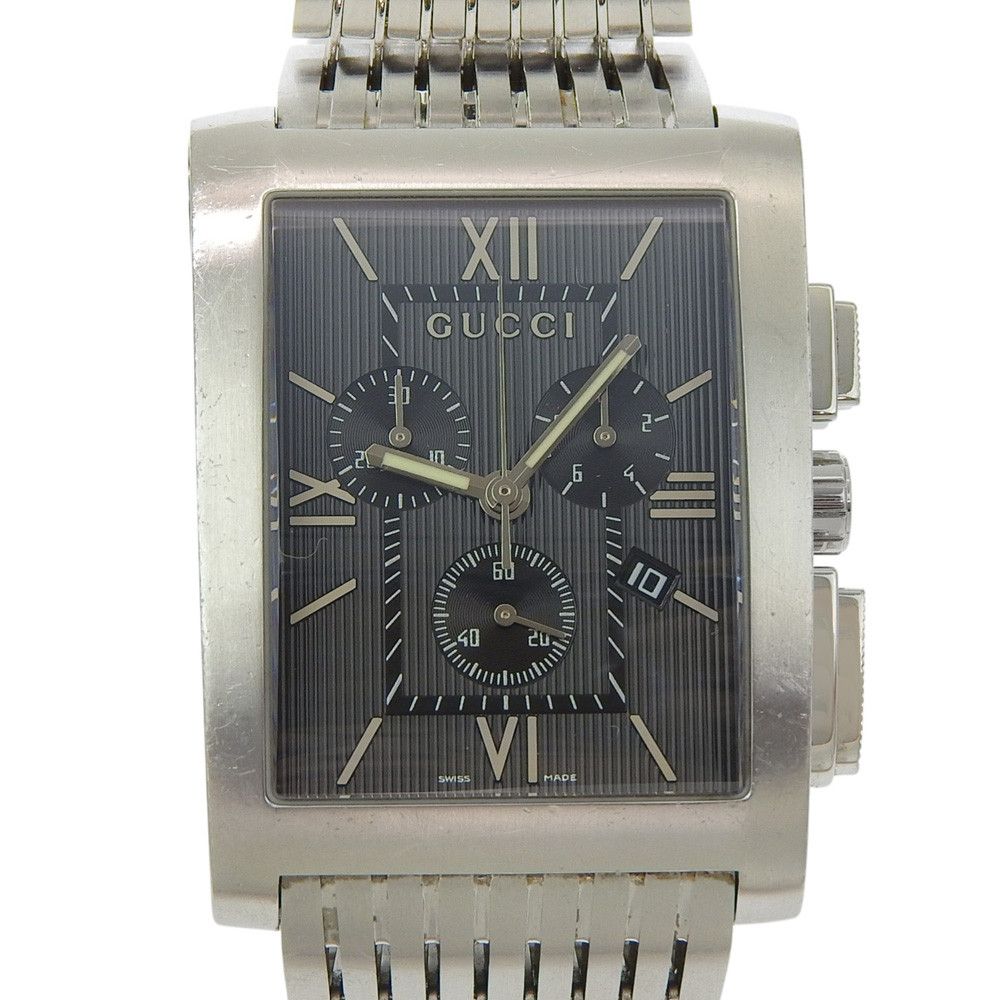 Gucci Gucci Gucci G Metro Stainless Steel Chronograph Metal Quartz 8600M DUTY FREE for USA Size ONE SIZE - 1 Thumbnail