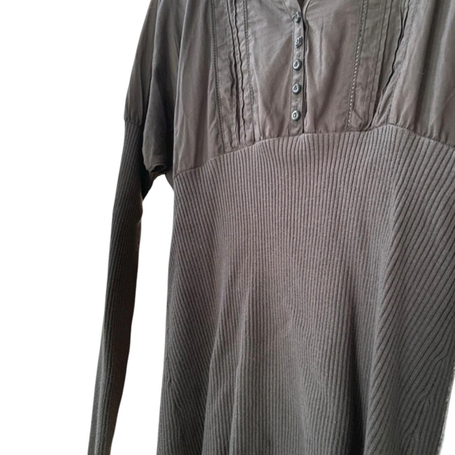 Cop Copine The Cop Copine Grey Long Cuffs Top Size ONE SIZE - 4 Thumbnail