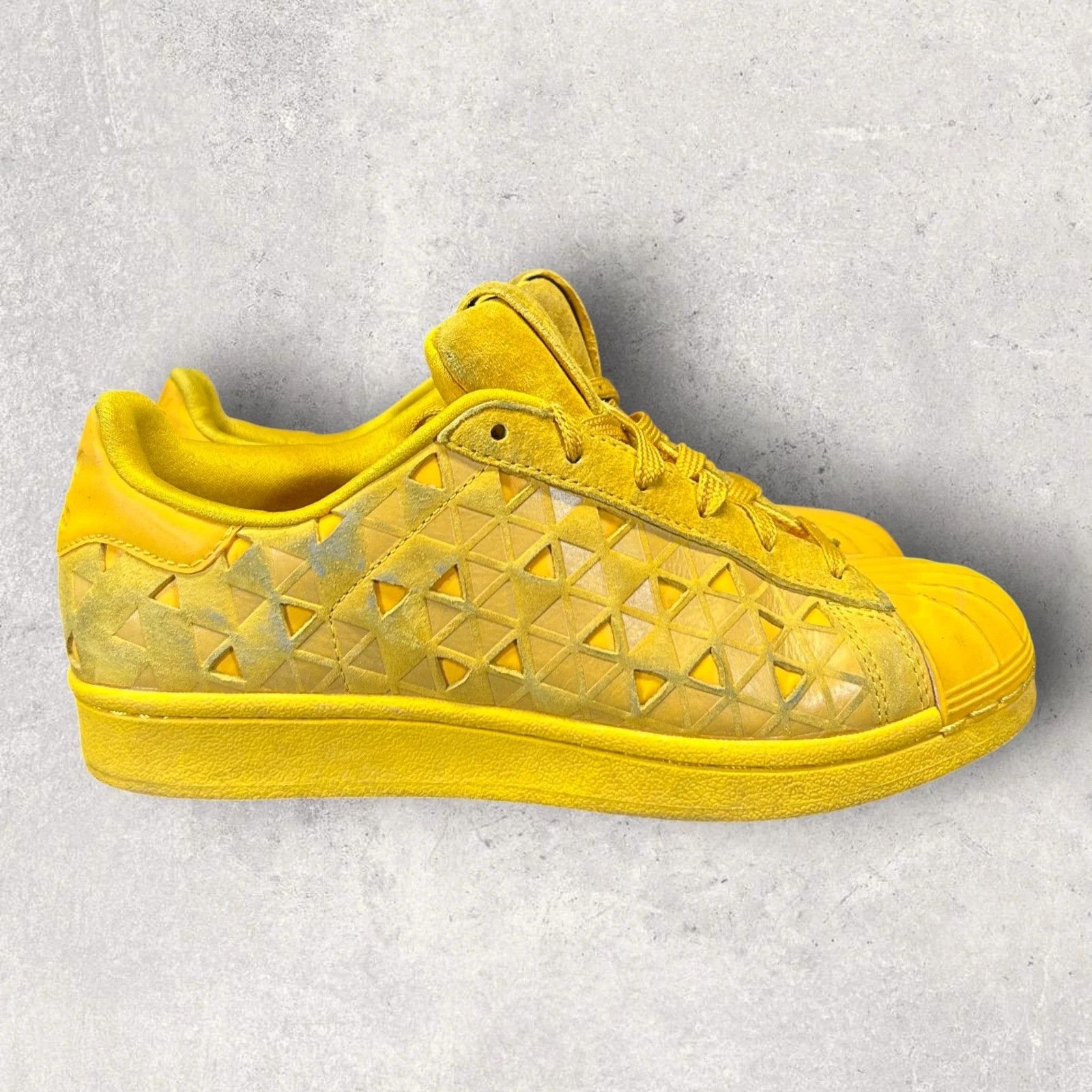 Adidas Adidas Sneakers Shoes Size 4 Superstar J Gold Yellow Suede S Size US 5 / EU 37 - 2 Thumbnail