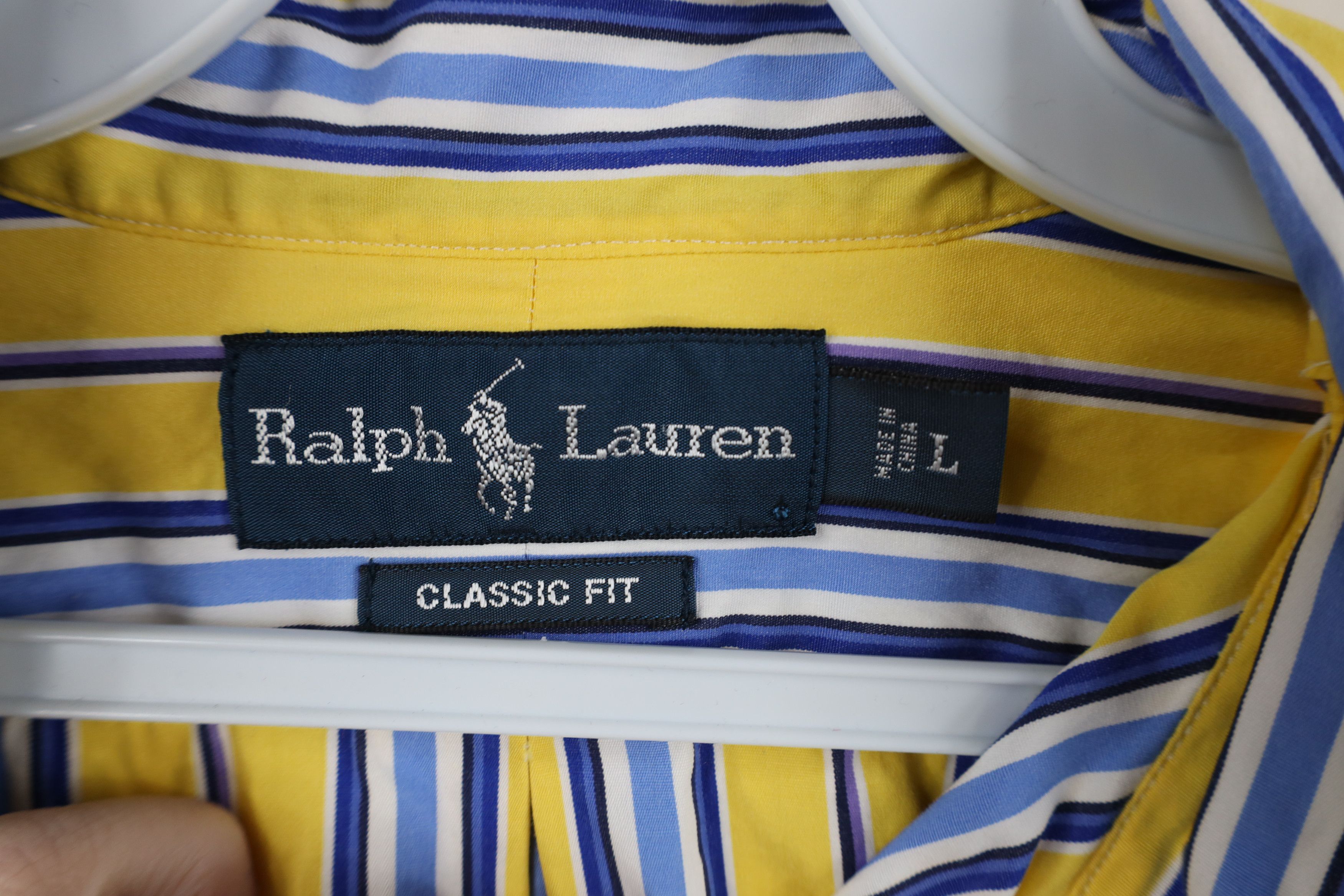 Polo Ralph Lauren Vintage 90s Ralph Lauren Block Collared Button Down Shirt Size US L / EU 52-54 / 3 - 6 Thumbnail