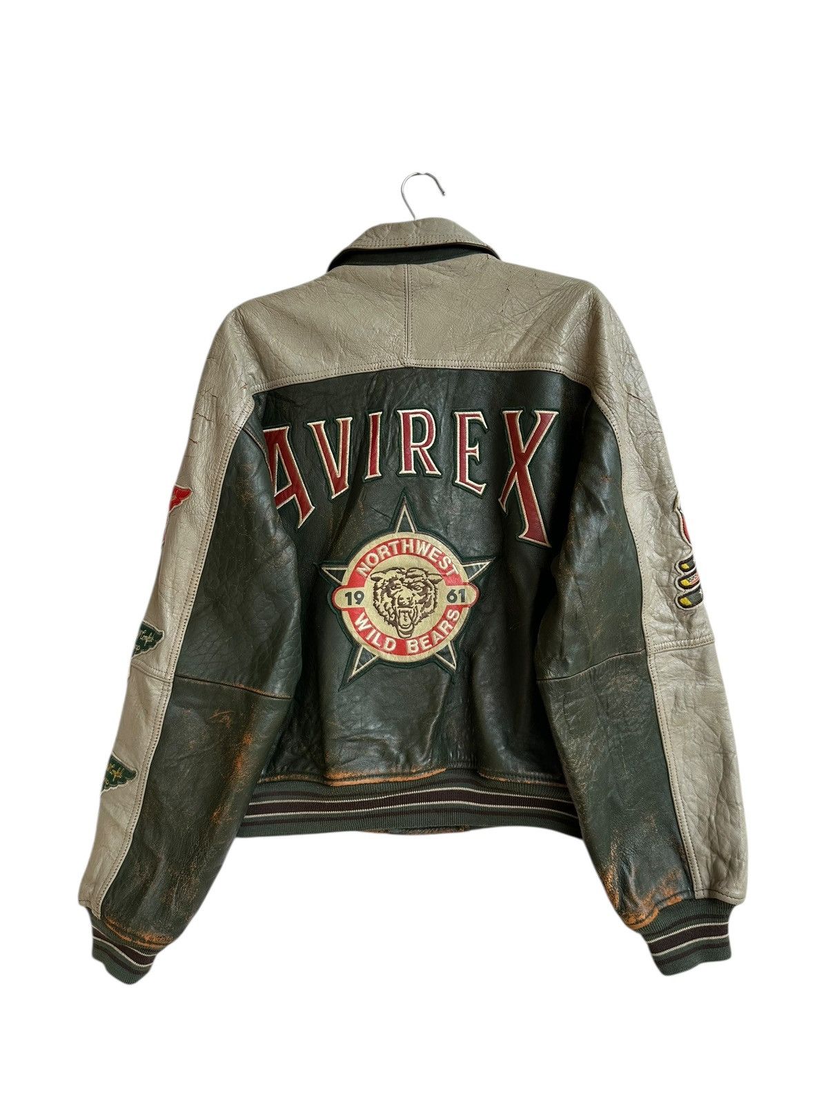 Avirex Vintage Varsity Avirex Leather Jacket Size US S / EU 44-46 / 1 - 1 Thumbnail