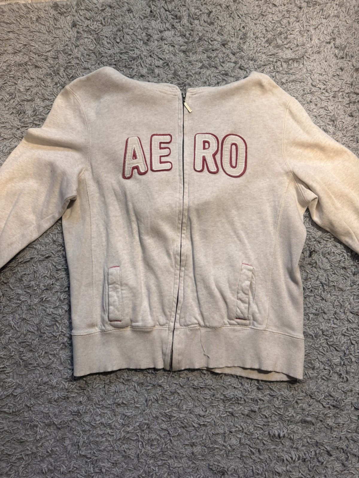 Aeropostale × Vintage Aeropostale zip up hoodie Size L / US 10 / IT 46 - 1 Thumbnail