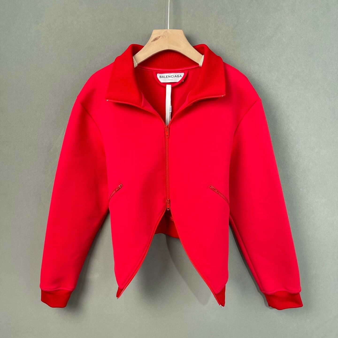 Balenciaga Balenciaga Red Sporty Stand Collar Jacket Size M / US 6-8 / IT 42-44 - 1 Thumbnail