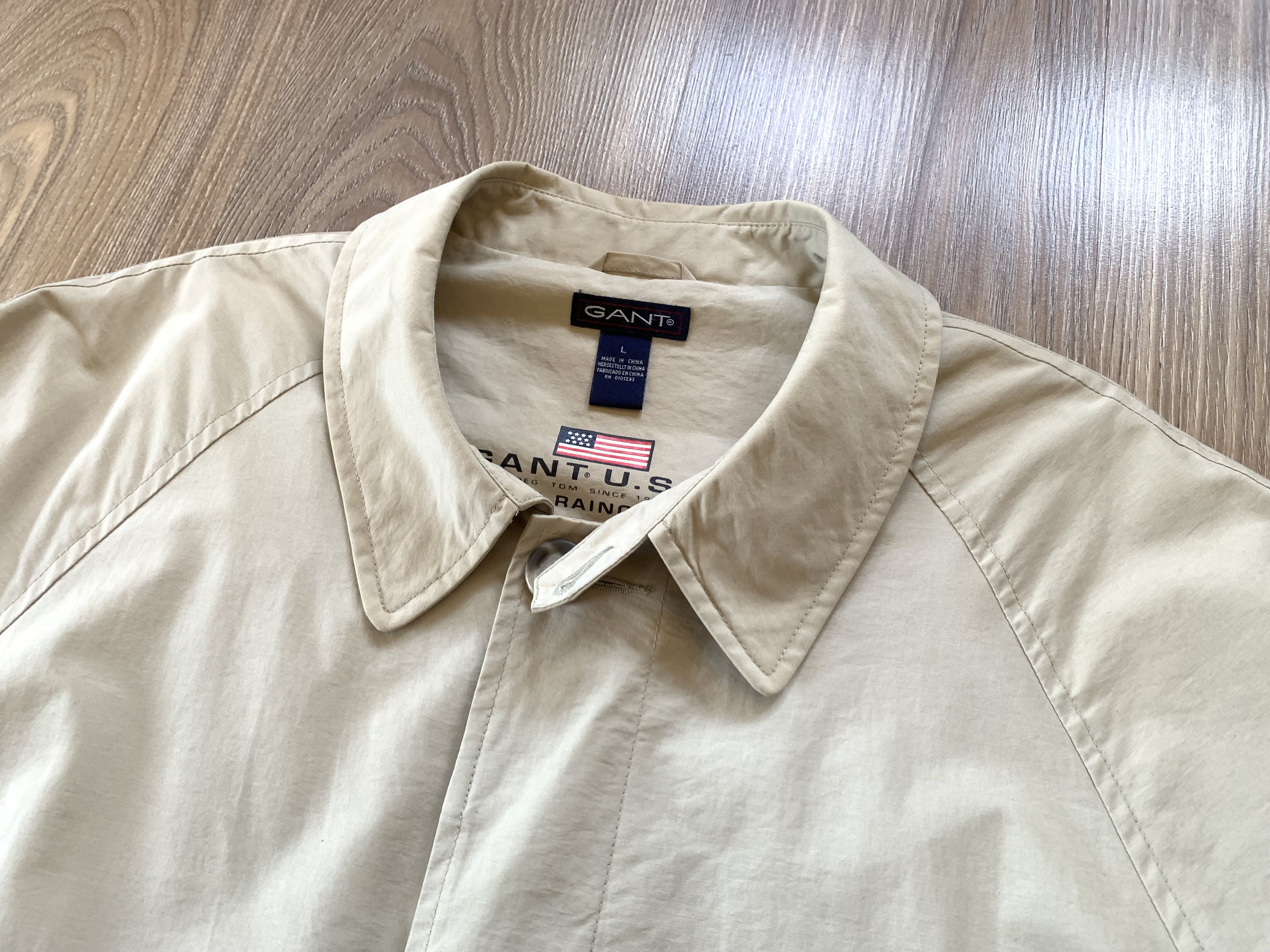 Gant Mens Vintage Gant USA The Raincoat Trench Overcoat Size US L / EU 52-54 / 3 - 4 Thumbnail
