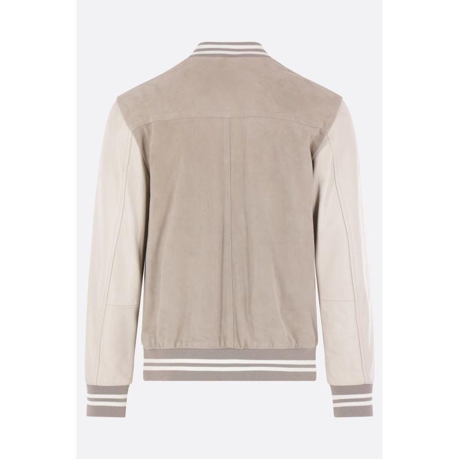 Eleventy ELEVENTY Suede Nappa Beige Bomber Jacket New & Authentic (Me Size US XL / EU 56 / 4 - 2 Thumbnail