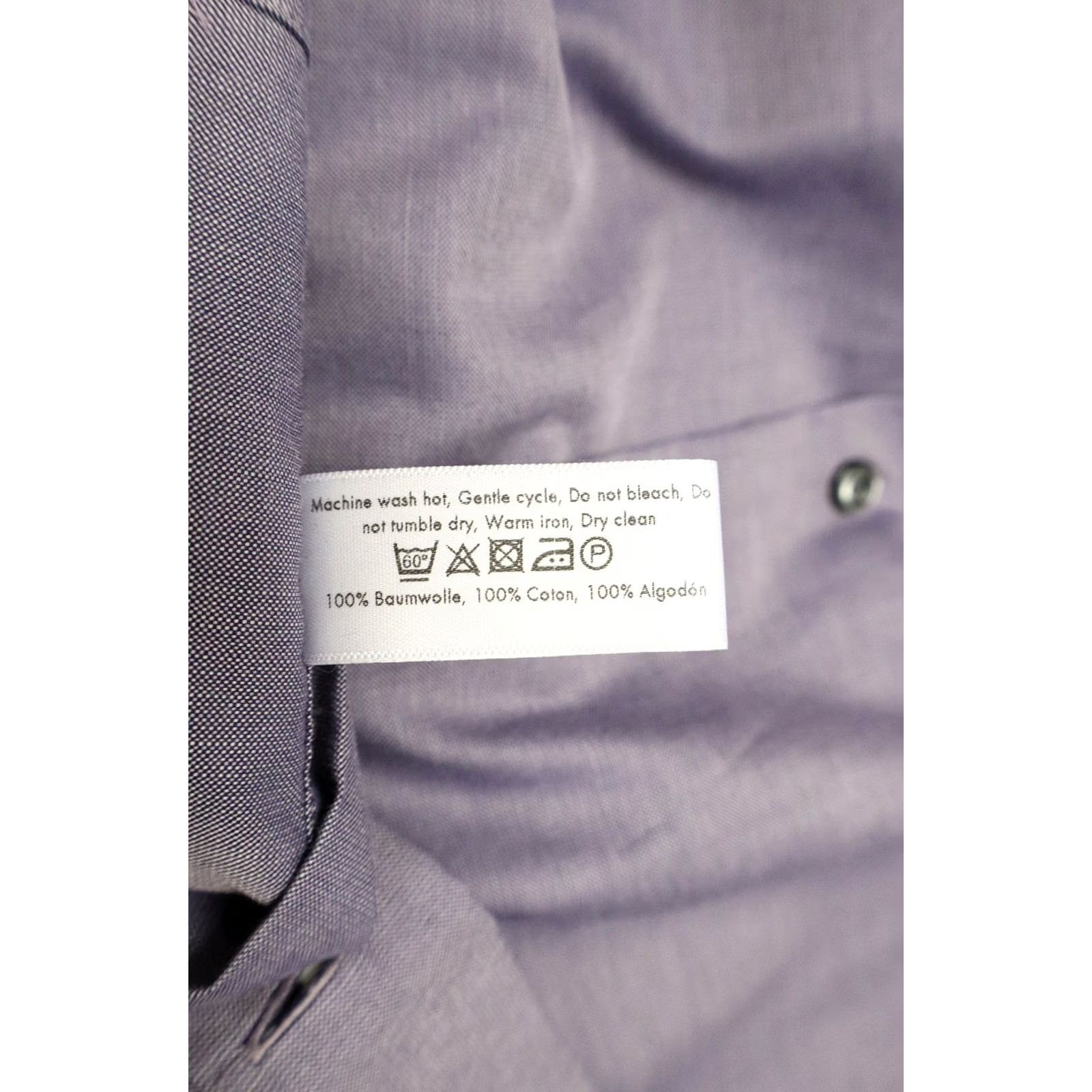 Eton ETON Slim Shirt Men's Blue Cutaway Button-Up Long Sleeve Oxford 38 / 15 Size US M / EU 48-50 / 2 - 7 Thumbnail