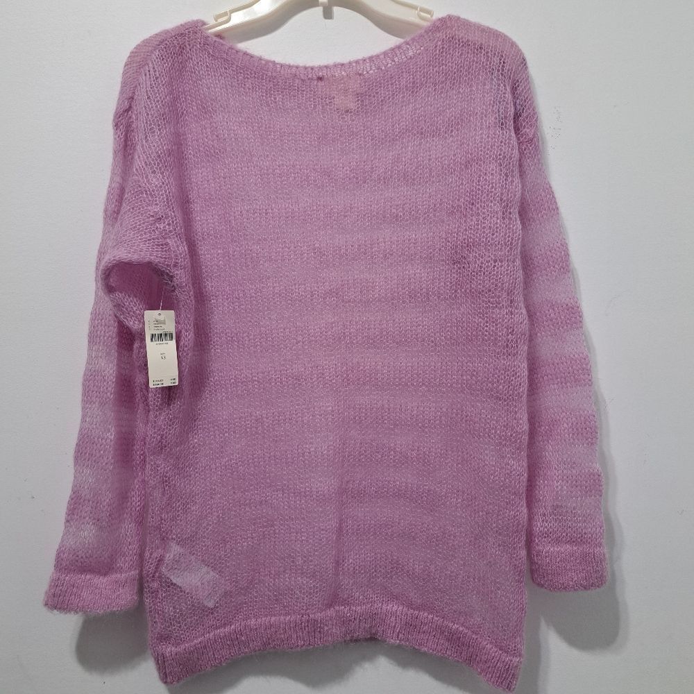 Anthropologie Anthropologie Maeve Wool Blend Sheer Lightweight Pullover Oversized Sweater XS Size XS / US 0-2 / IT 36-38 - 15 Thumbnail