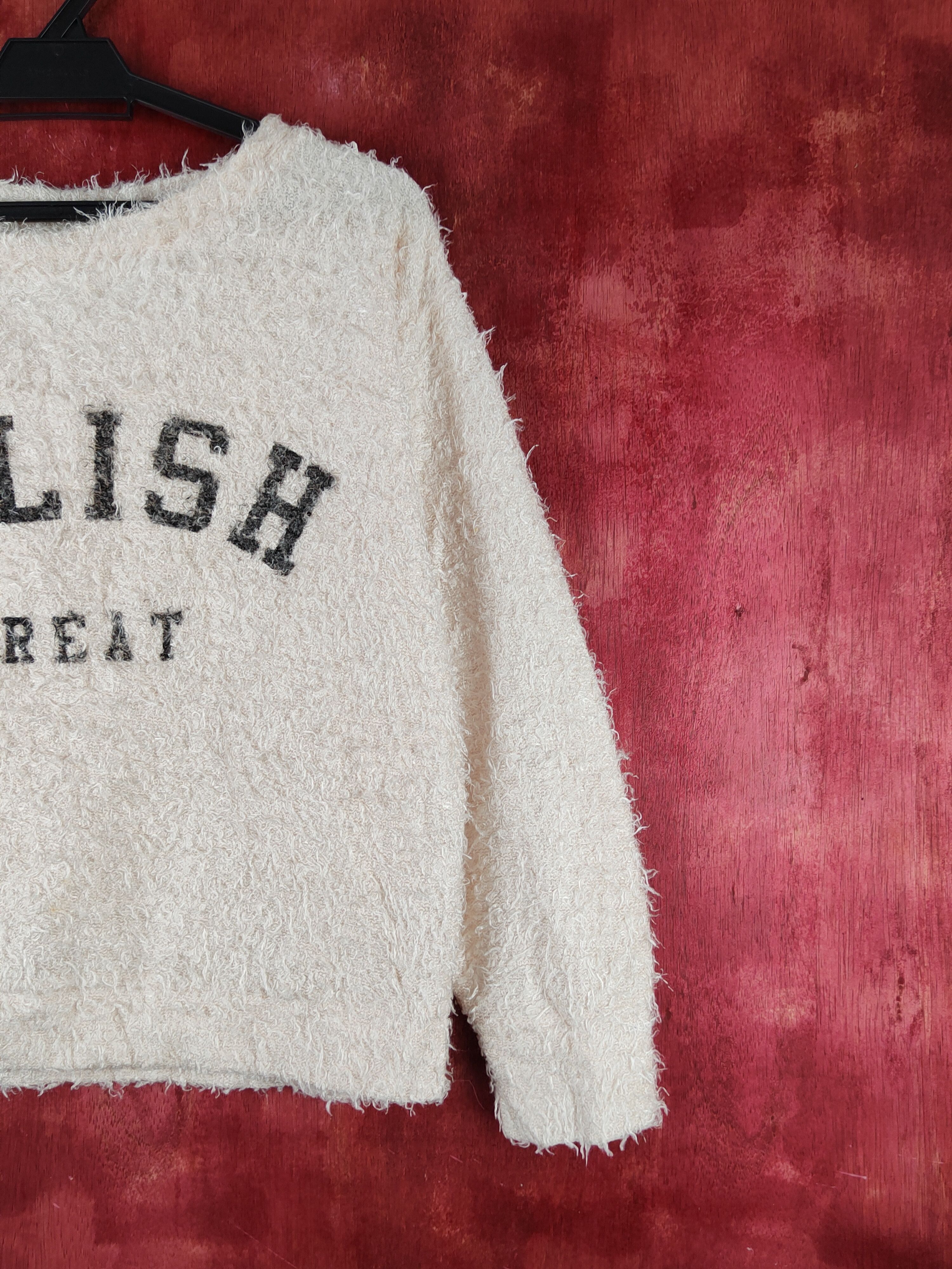 Japanese Brand Galyge Light Peach Shag Shaggy Fur Mohair Knitwear #S1929 Size S / US 4 / IT 40 - 5 Thumbnail