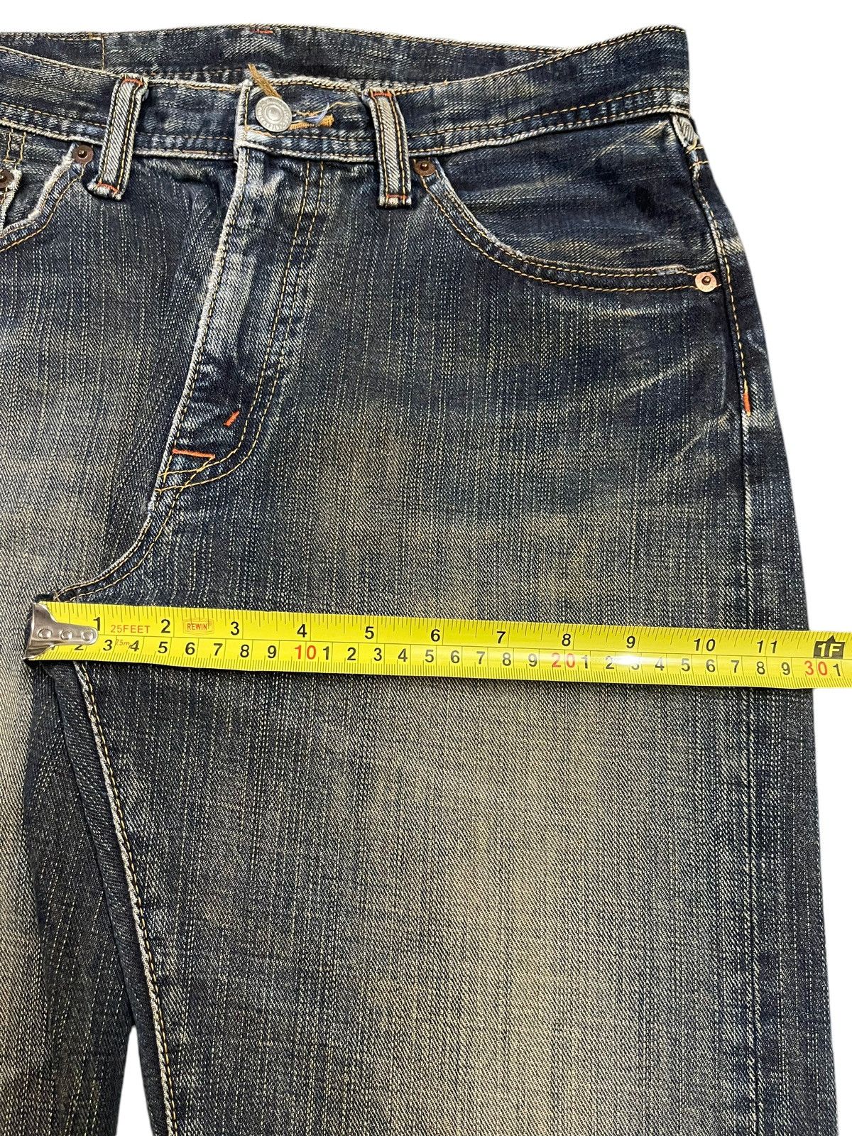 Full Count & Co. Vintage Japanese Brand Blue Faded Wash Style Baggy Jeans Size US 31 - 14 Thumbnail