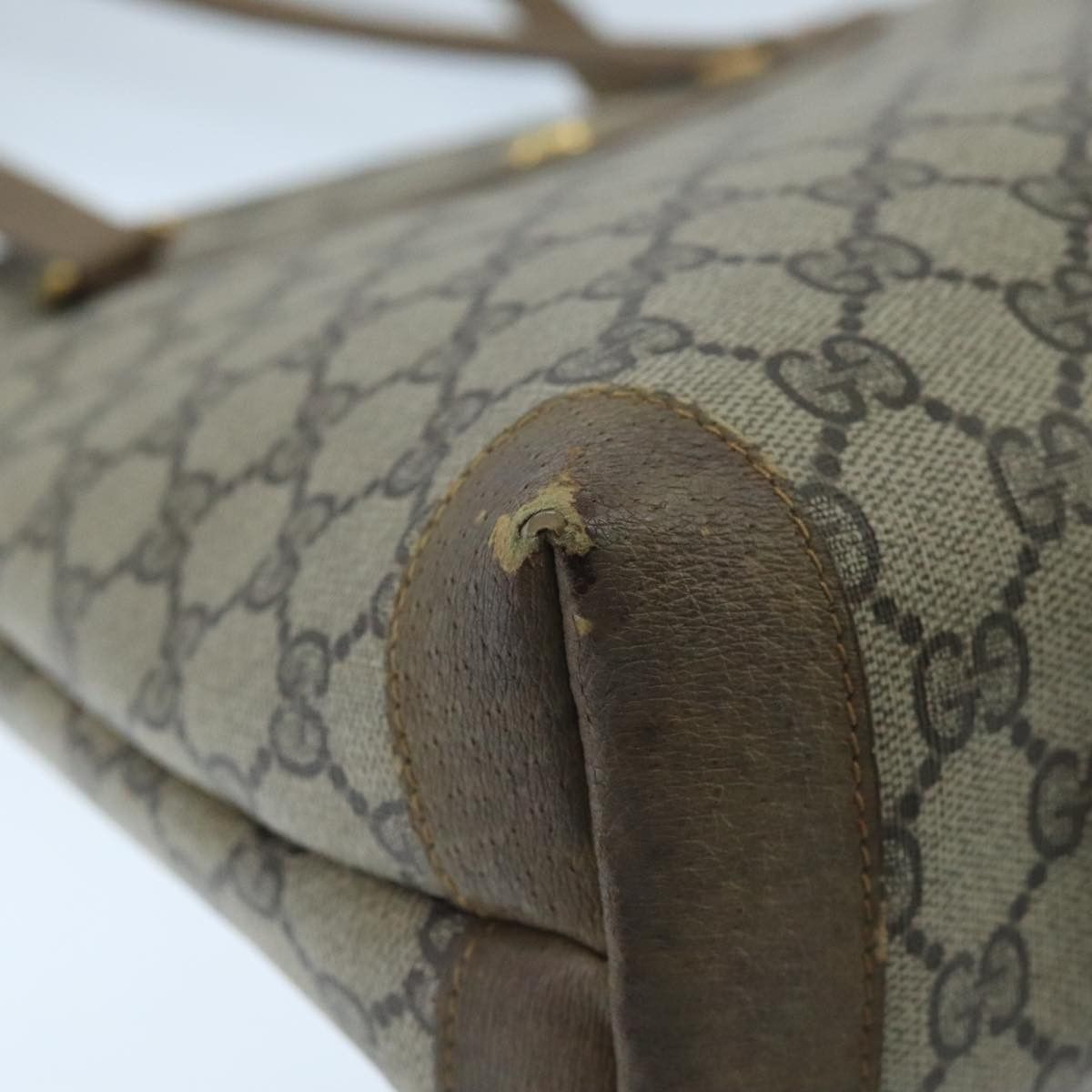 Gucci GUCCI GG Supreme Tote Bag Pvc Leather Beige Gold 89 02 905 Size ONE SIZE - 12 Thumbnail