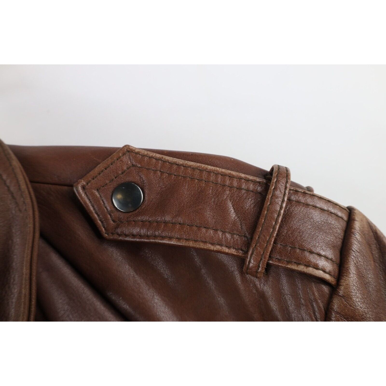 Vintage Vintage 70s Streetwear Leather Flight Bomber Jacket Size US XXL / EU 58 / 5 - 9 Thumbnail