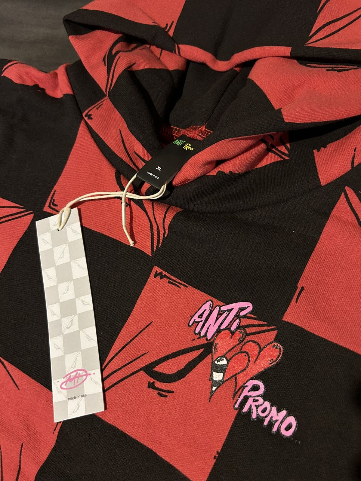 Matty Boy Matty Boy Anti Promo Ninety Nine Eyes Pullover Hoodie Red XL Size US XL / EU 56 / 4 - 2 Thumbnail