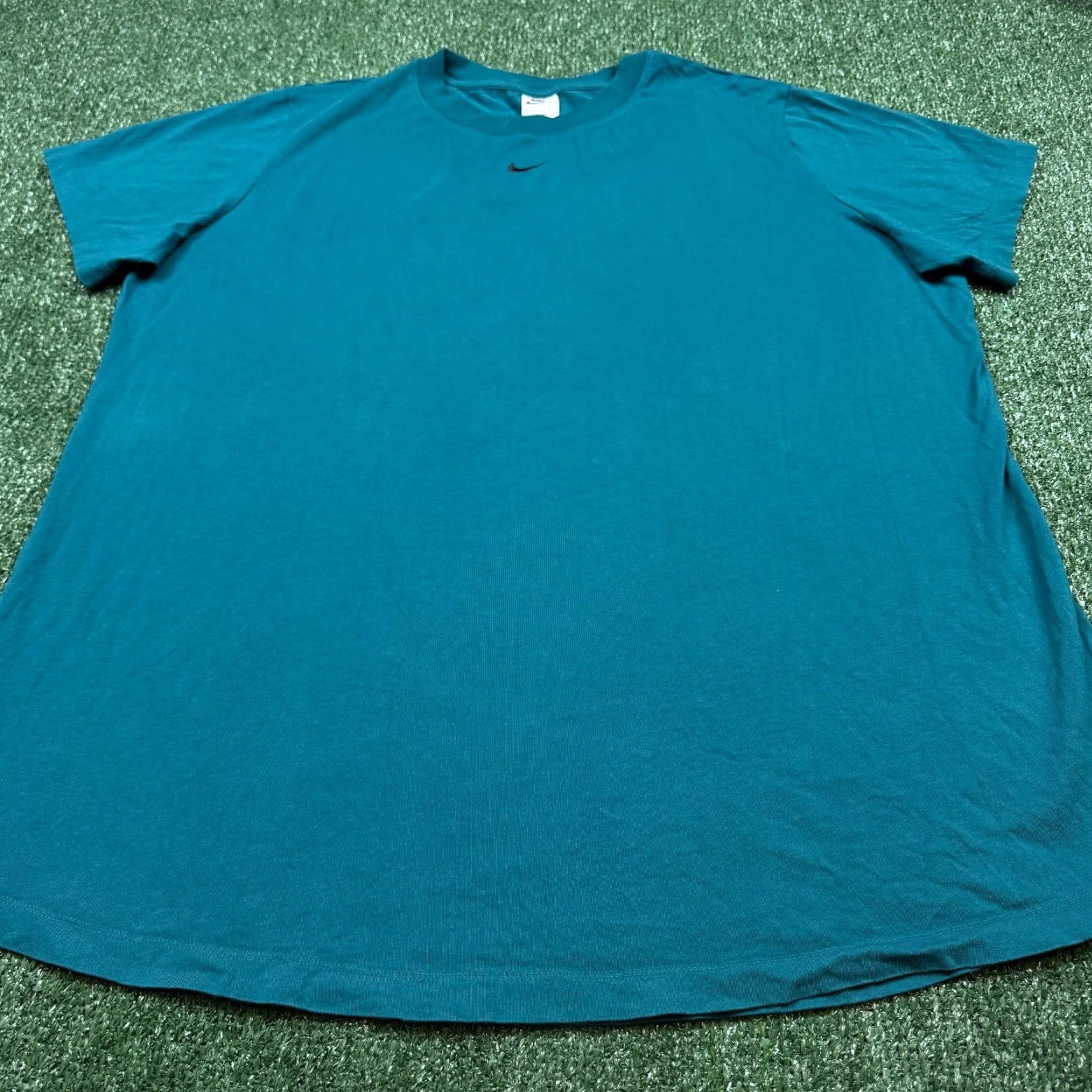 Nike Nike Dri-Fit T Shirt Womens 1X Blue Short Sleeve Running Performance Plus Shirt Size XL / US 12-14 / IT 48-50 - 3 Thumbnail