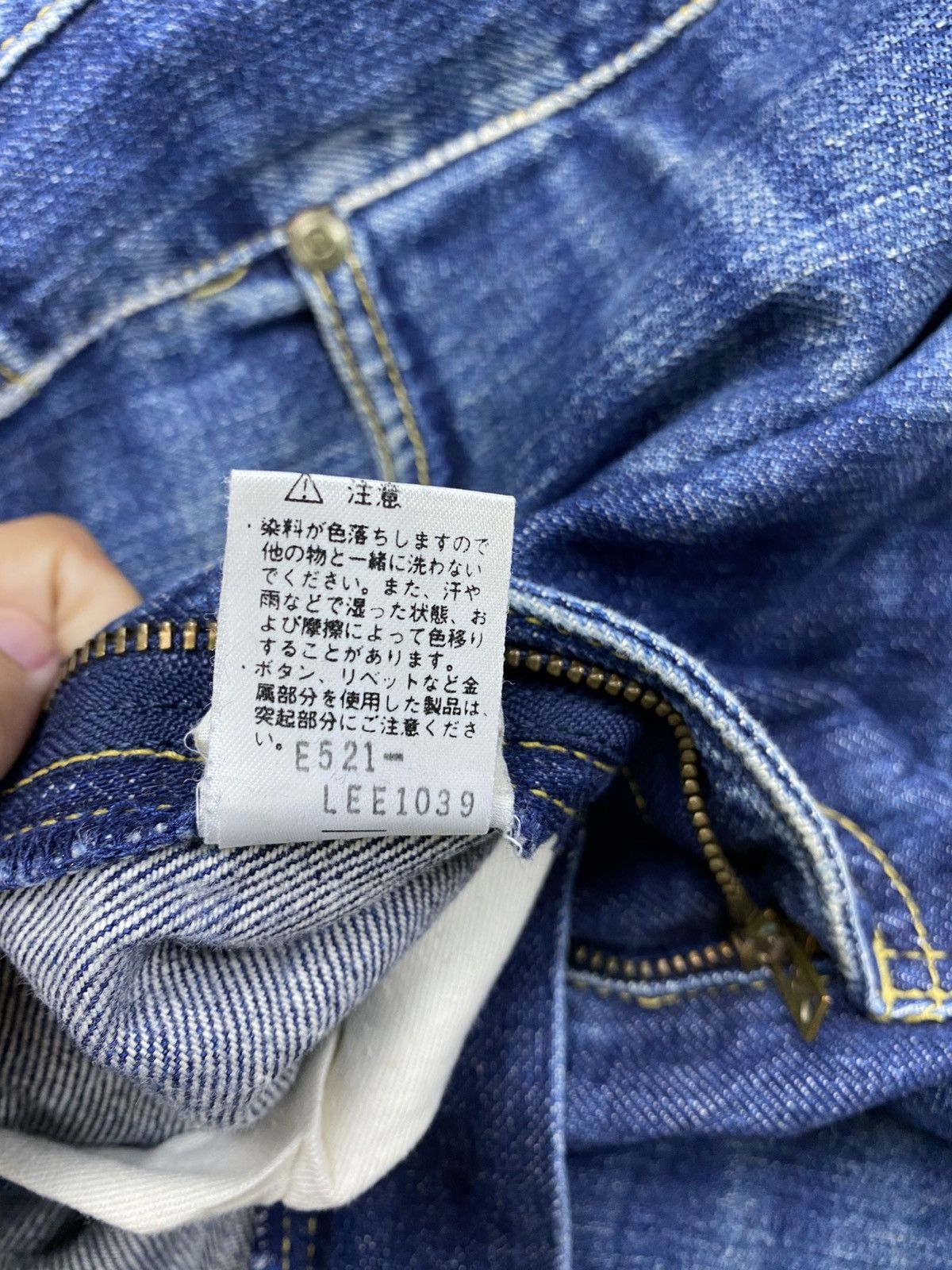 Lee Vintage LEE Blue Wash Distressed Denim Pants Size US 34 / EU 50 - 17 Thumbnail