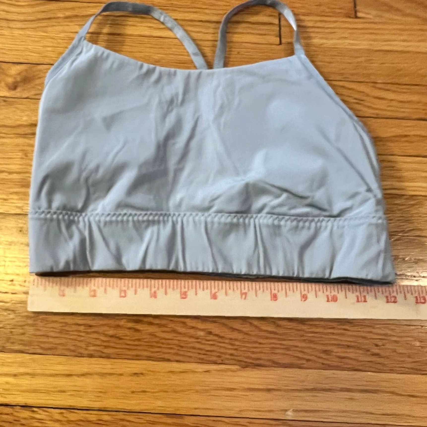 Athleta Athleta Sports Bra Womens Small Light Blue Gray Strappy Active Running Size ONE SIZE - 4 Thumbnail