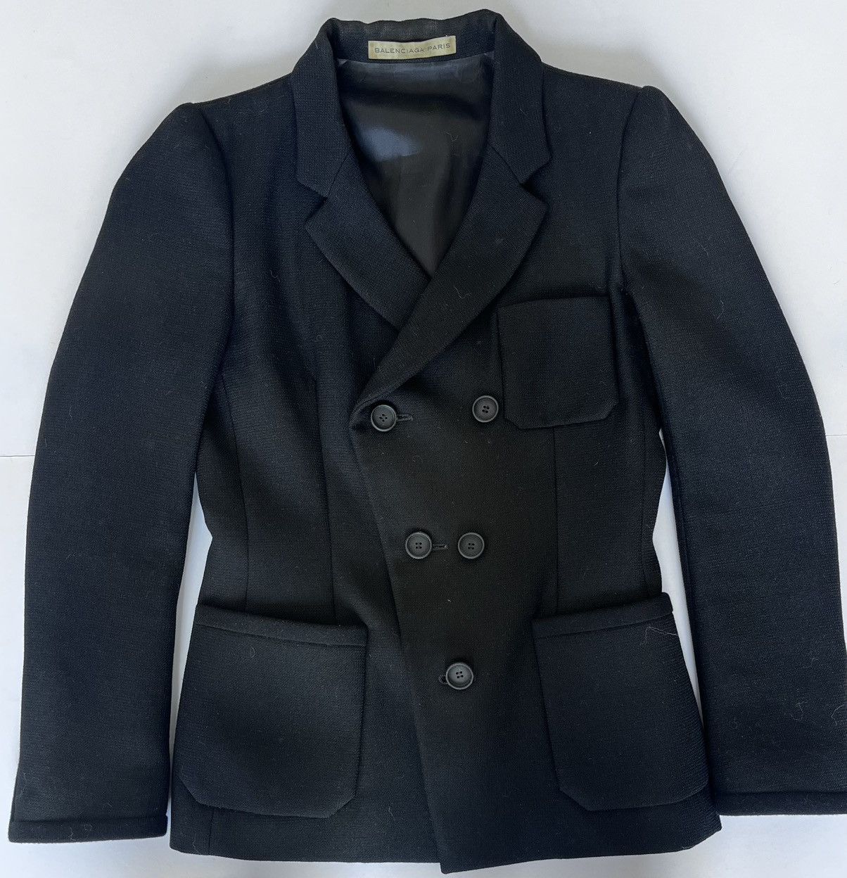 Balenciaga Balenciaga Double-Breasted Black Jacket Size XS / US 0-2 / IT 36-38 - 2 Thumbnail