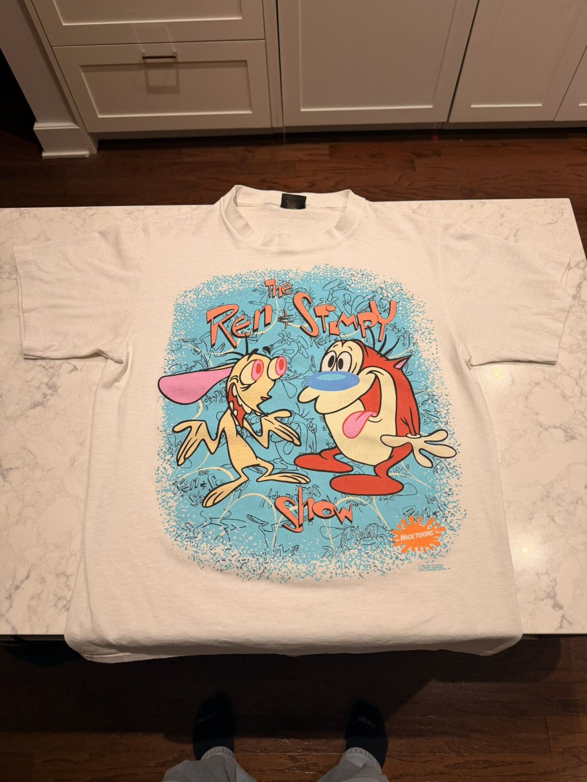 Vintage Vintage Ren and Stimpy Nickelodeon Tshirt Size US L / EU 52-54 / 3 - 1 Thumbnail