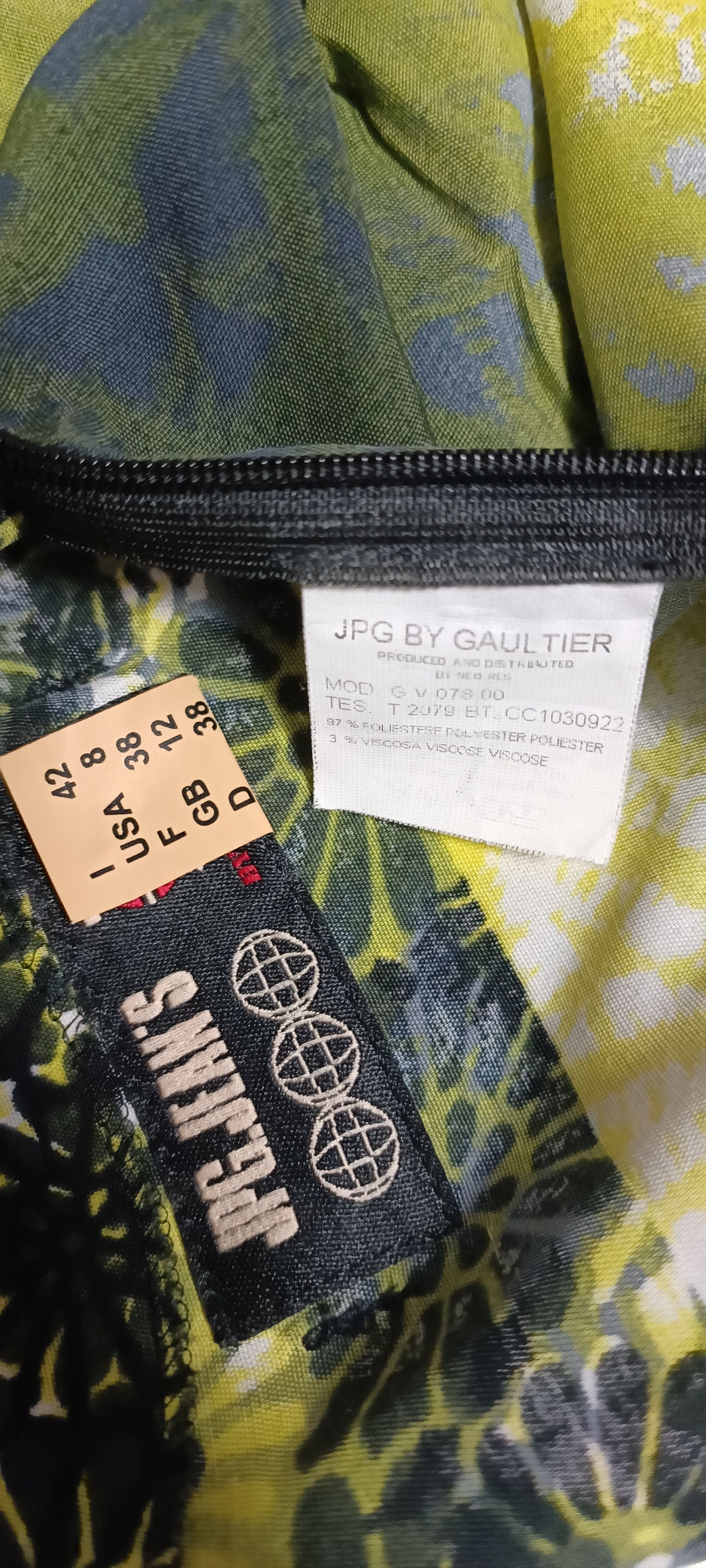Jean Paul Gaultier SS2000 - Psychedelic print midi dress Size S / US 4 / IT 40 - 23 Thumbnail