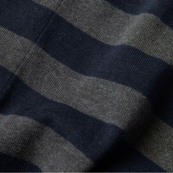Taylor Stitch Taylor Stitch The Heavy Bag Rugby Shirt in navy blue stripe Size US XS / EU 42 / 0 - 7 Thumbnail