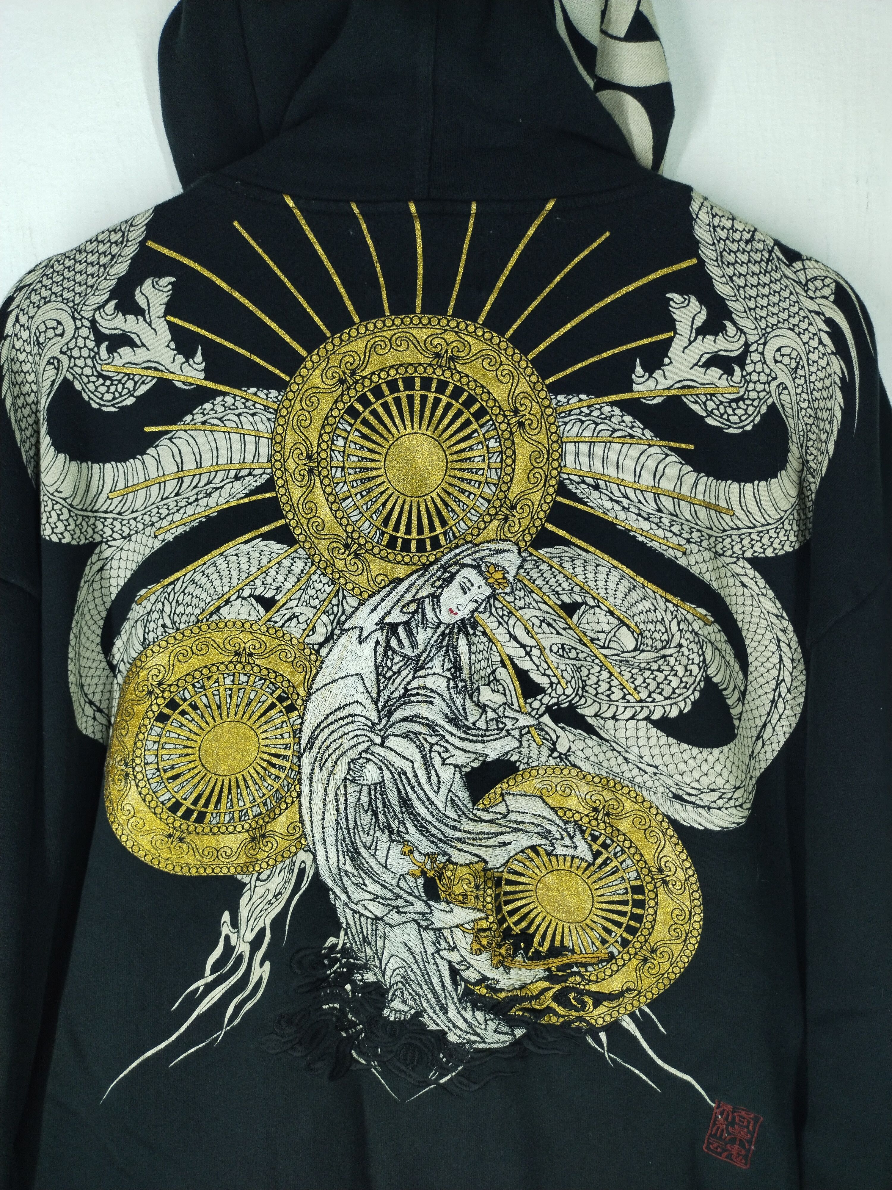 Karakuri Tamashii Vintage Karakuri Tamashi Japanese Design Embroidery Hoodie Size US XL / EU 56 / 4 - 13 Thumbnail