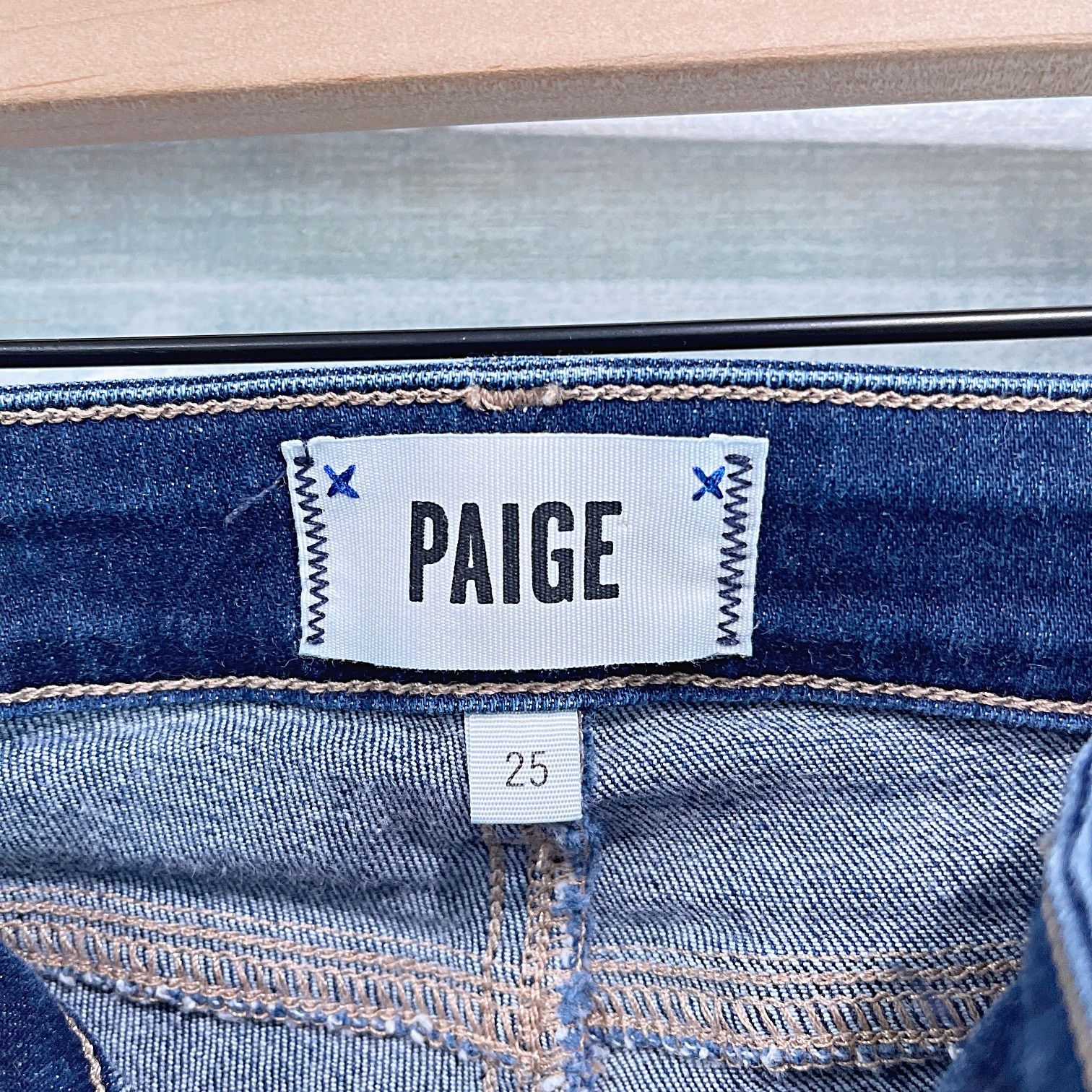 Paige PAIGE Verdugo Crop Skinny Jeans Blue Dark Wash Mid Rise 25 Size 25" / US 0 / IT 36 - 7 Thumbnail