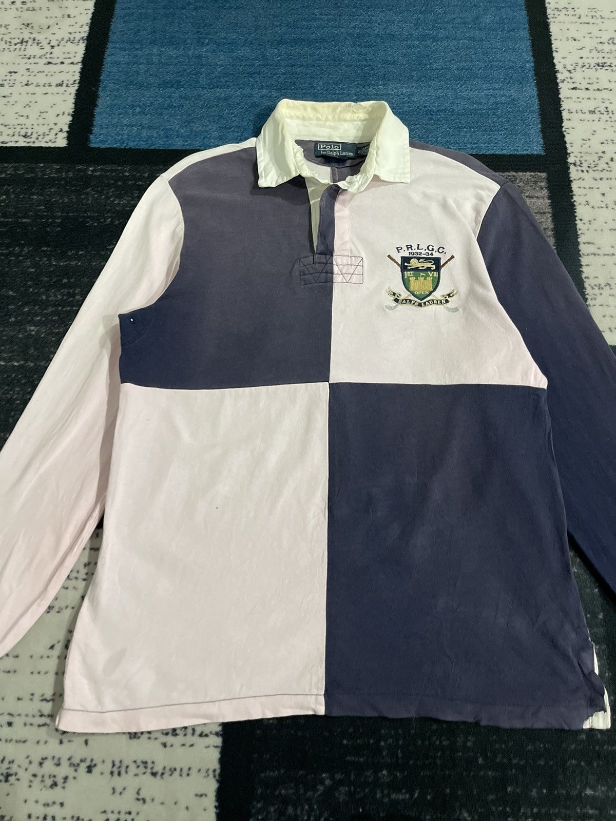 Polo Ralph Lauren Y2k Vintage Faded Polo Ralph Lauren Style Rugby Polo Tee Size US M / EU 48-50 / 2 - 5 Thumbnail