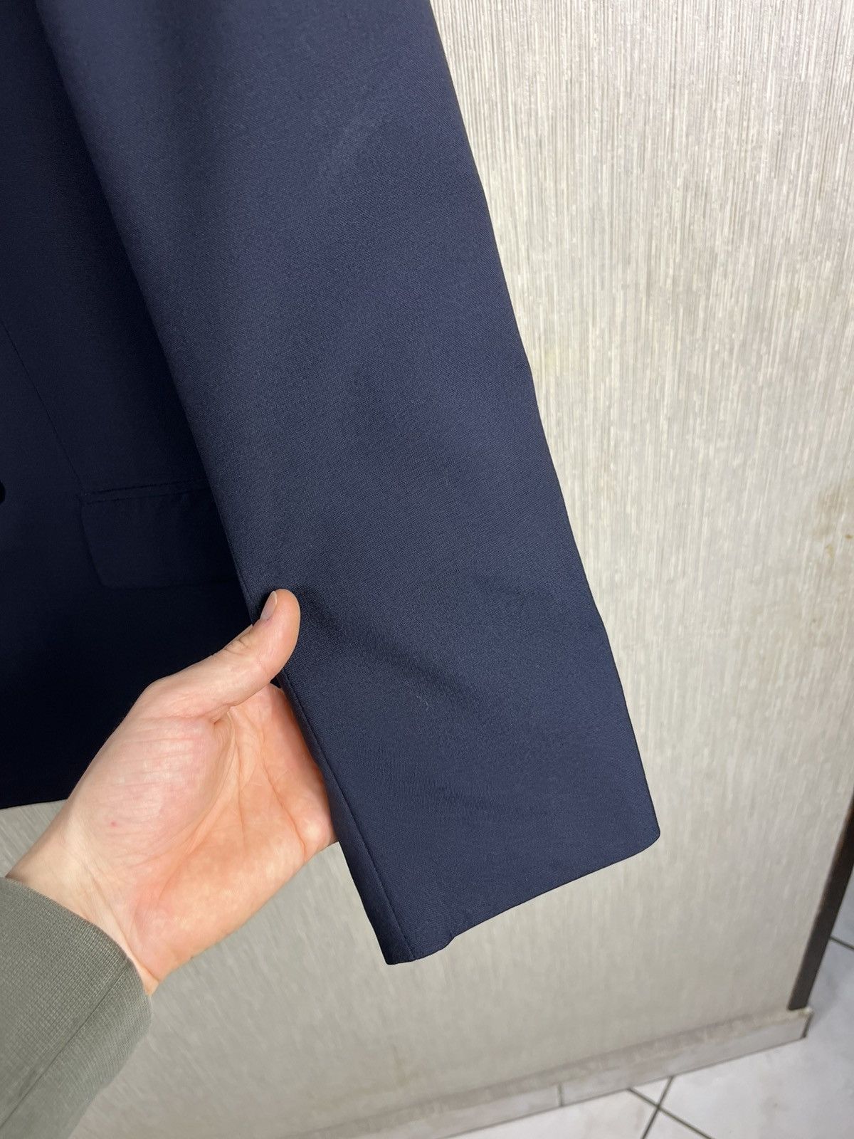 Hugo Boss × Vintage Vintage Hugo Boss wool navy blazer double-breasted jacket Size US M / EU 48-50 / 2 - 12 Thumbnail