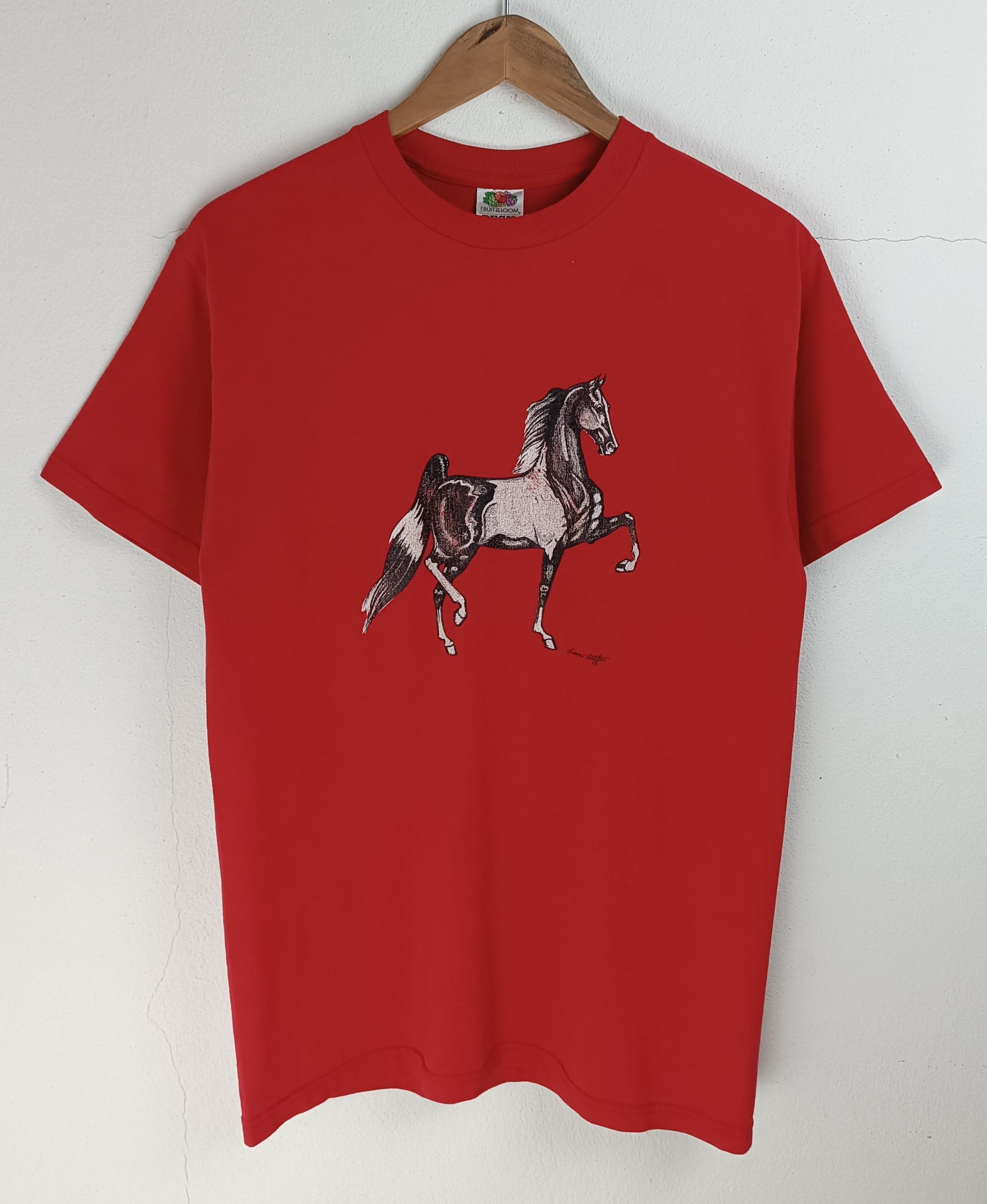 Ferrari VINTAGE 90'S LIONE STEFFEN HORSE FERRARI STALLION RACING Size US M / EU 48-50 / 2 - 3 Thumbnail