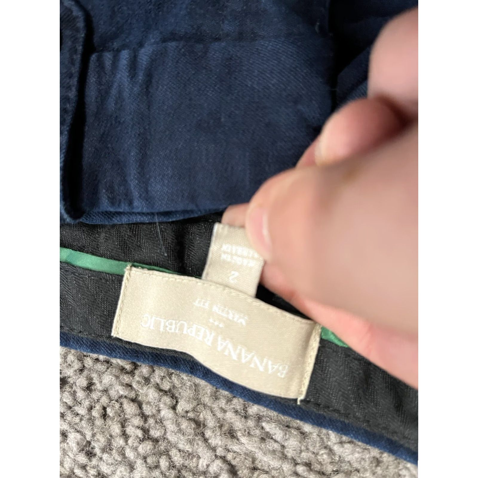 Banana Republic Banana Republic Dress Pants Martin Fit Wool Blend Size 2 Navy Blue Womens Classic Size 26" / US 2 / IT 38 - 5 Thumbnail
