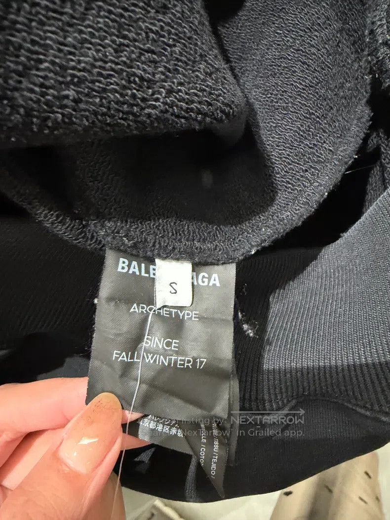 Balenciaga Balenciaga Back letter hoodie Size US S / EU 44-46 / 1 - 4 Thumbnail