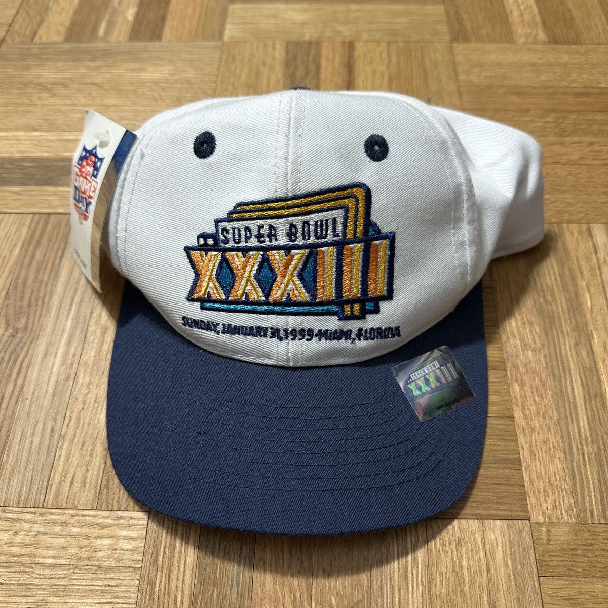Logo 7 Vintage NFL Super Bowl XXXIII hat Size ONE SIZE - 1 Thumbnail