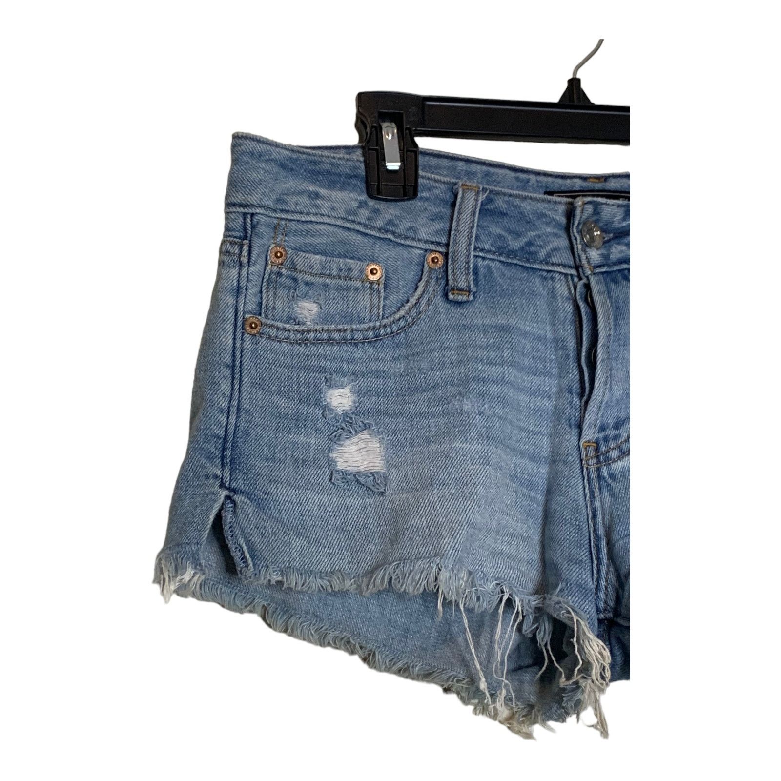 Abercrombie & Fitch Abercrombie & Fitch distressed cut out short shorts size 25 Size 30" / US 8 / IT 44 - 8 Thumbnail