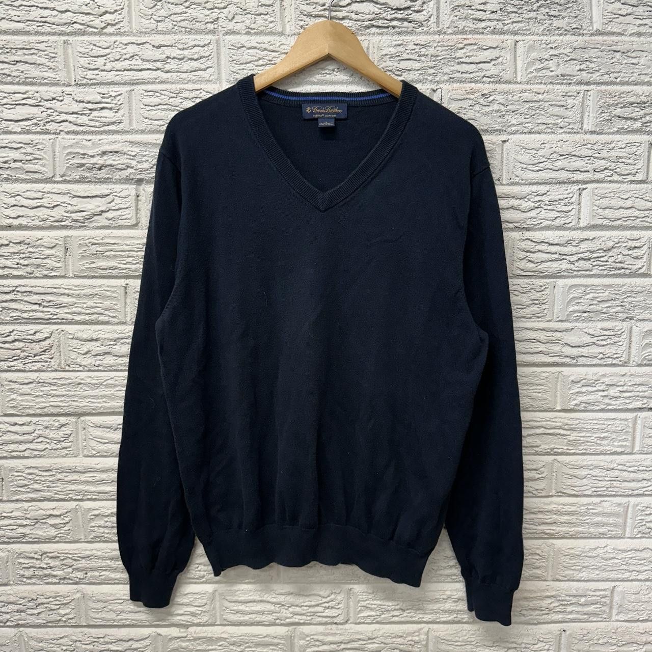Brooks Brothers Brooks Brothers Supima Cotton V-Neck Sweater Large Size US L / EU 52-54 / 3 - 2 Thumbnail