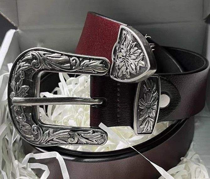 Japanese Brand × Vintage Retro punk fashion western leather buckle belt Size ONE SIZE - 4 Thumbnail