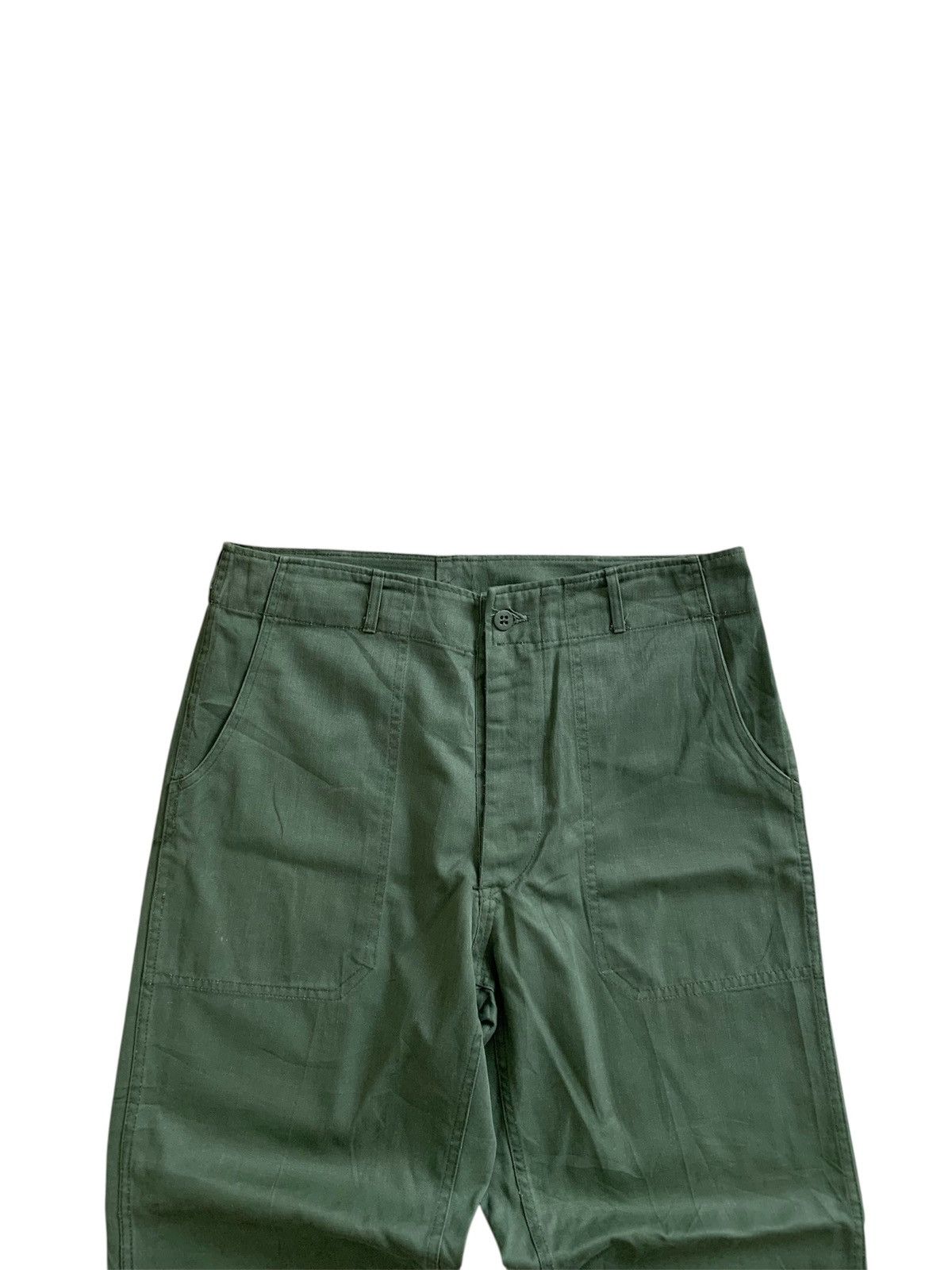 Japanese Brand Vintage 80s Korean Army HBT OG Trousers Size US 34 / EU 50 - 3 Thumbnail