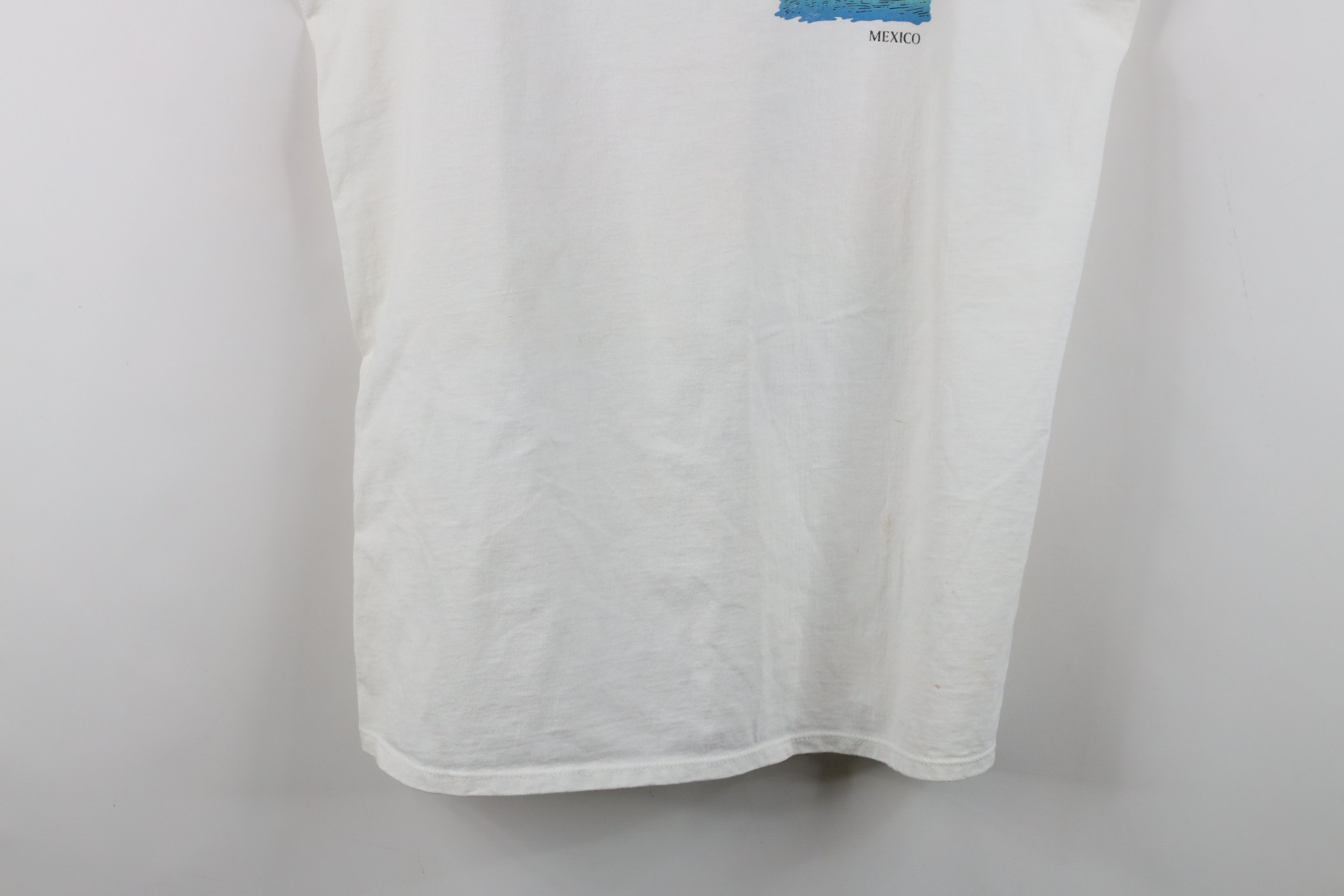 Vintage Vintage 90s Streetwear Tulum Mexico Tank Top T-Shirt White Size US XL / EU 56 / 4 - 3 Thumbnail