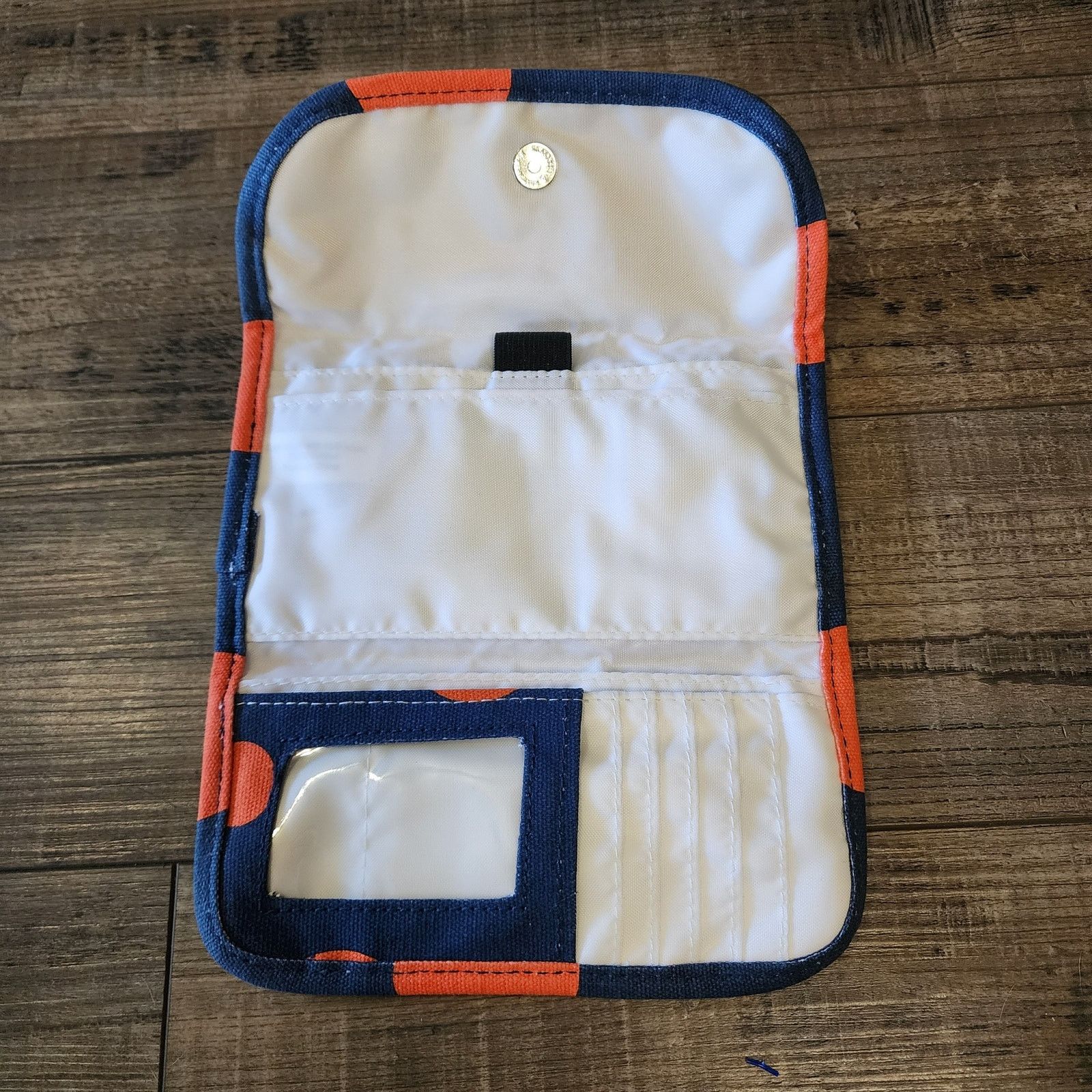 KAVU Kavu Wallet Blue with orange polka dots pre-owned b43 Size ONE SIZE - 5 Thumbnail