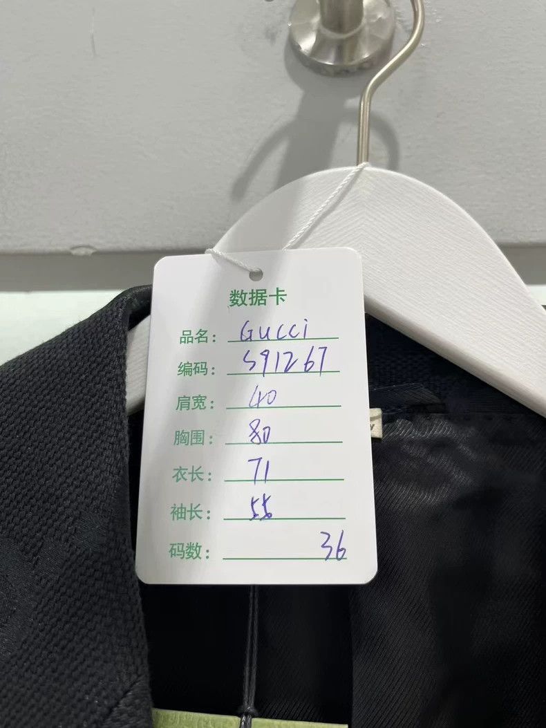 Gucci Gucci Black dark pattern logo suit 2501-Nextarrow Size 36R - 7 Thumbnail