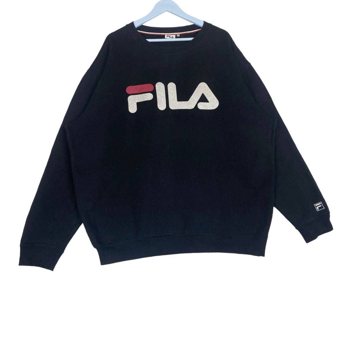 Fila Fila Big Logo Sweatshirt Crewneck Pullover Jumper Size US XXL / EU 58 / 5 - 4 Thumbnail