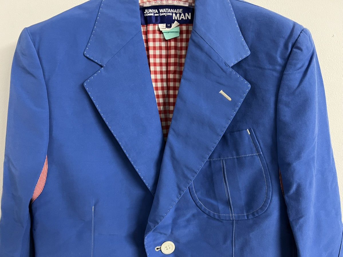 Comme des Garcons × Junya Watanabe Electric Blue Blazer Junya Watanabe MAN Size 34R - 4 Thumbnail