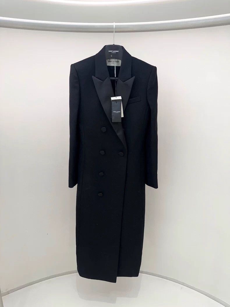 Saint Laurent Paris Saint Laurent Paris Long black blazer Size XS / US 0-2 / IT 36-38 - 1 Thumbnail