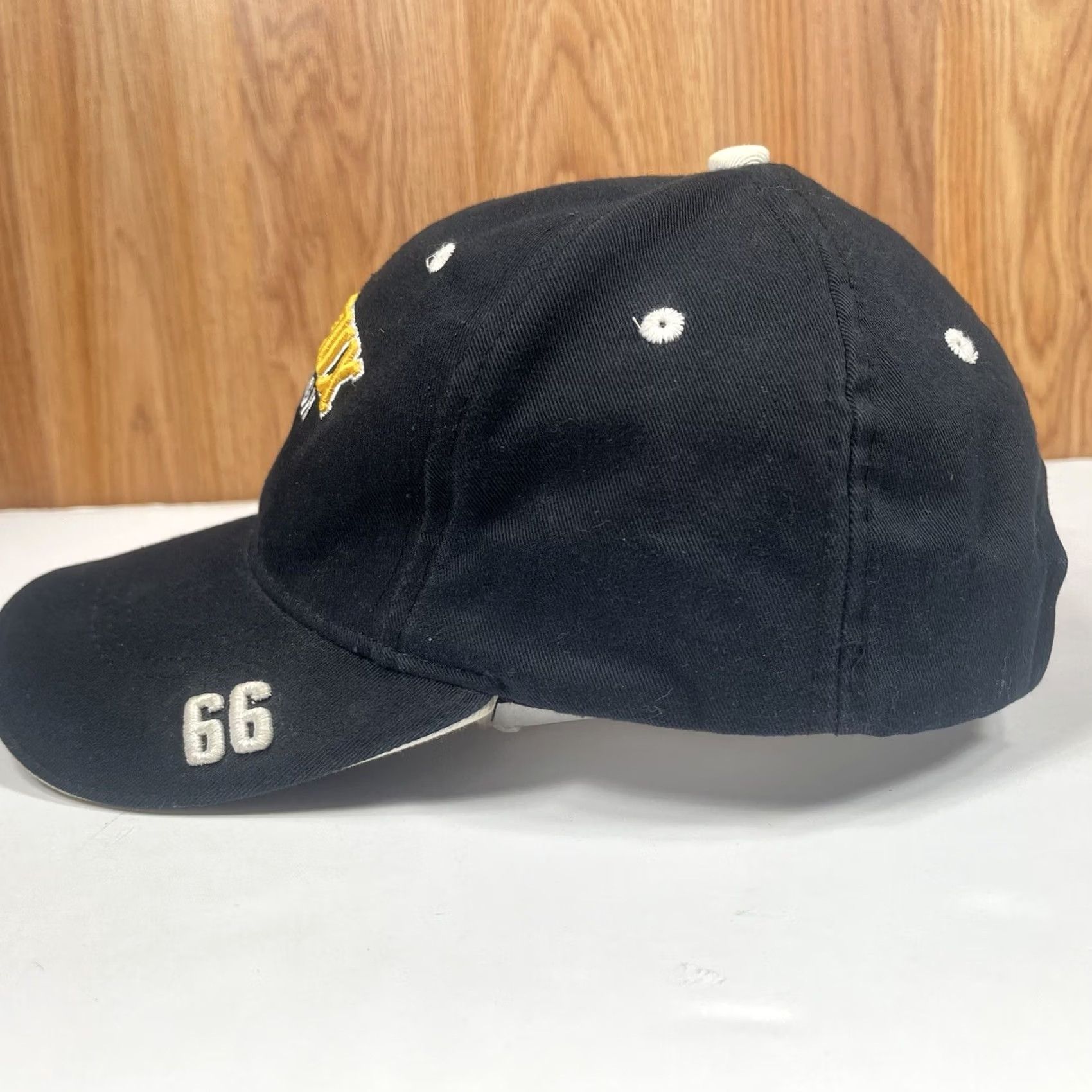 Drew Drew Pearson DP Lemieux 66 Pittsburgh Penguins Baseball Cap Hat Adult Adjustable Size ONE SIZE - 4 Thumbnail