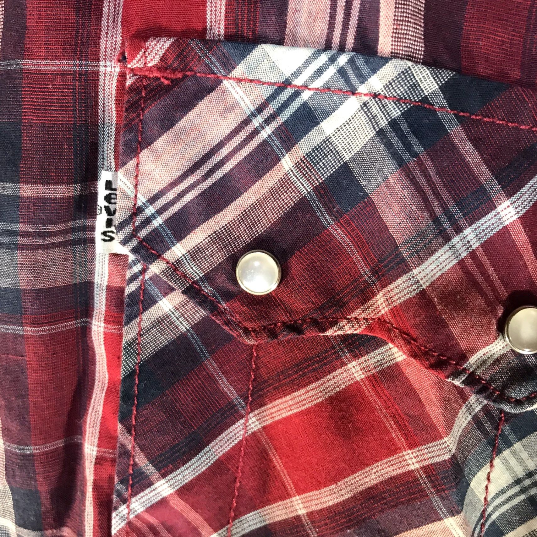 Levi's Levi’s Western Shirt Multi-Plaid Modern Style Pearl Snap Button-Up 2XL Mens Size XXL Size US XXL / EU 58 / 5 - 2 Thumbnail