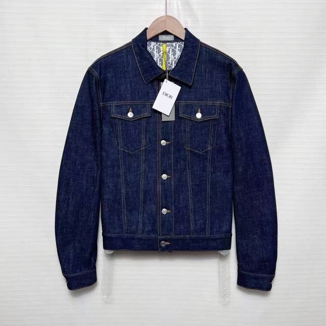 Dior DIOR SS24 Essentials Oblique Print Denim Jacket Size US M / EU 48-50 / 2 - 1 Thumbnail