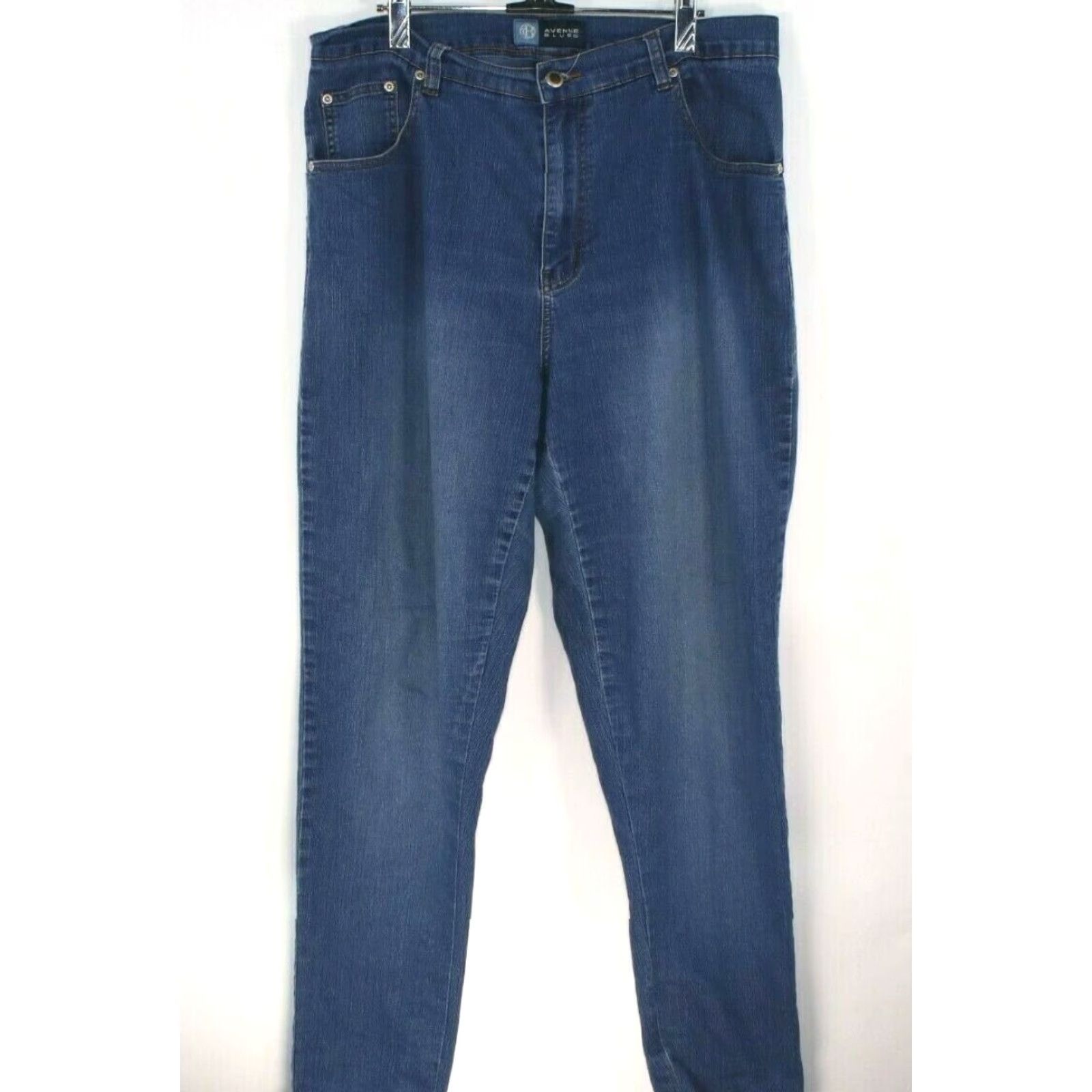 Avenue Avenue Blues Jeans Womens 16T Straight Leg Denim Blue Stretch 32X30 Size 32" / US 10 / IT 46 - 2 Thumbnail