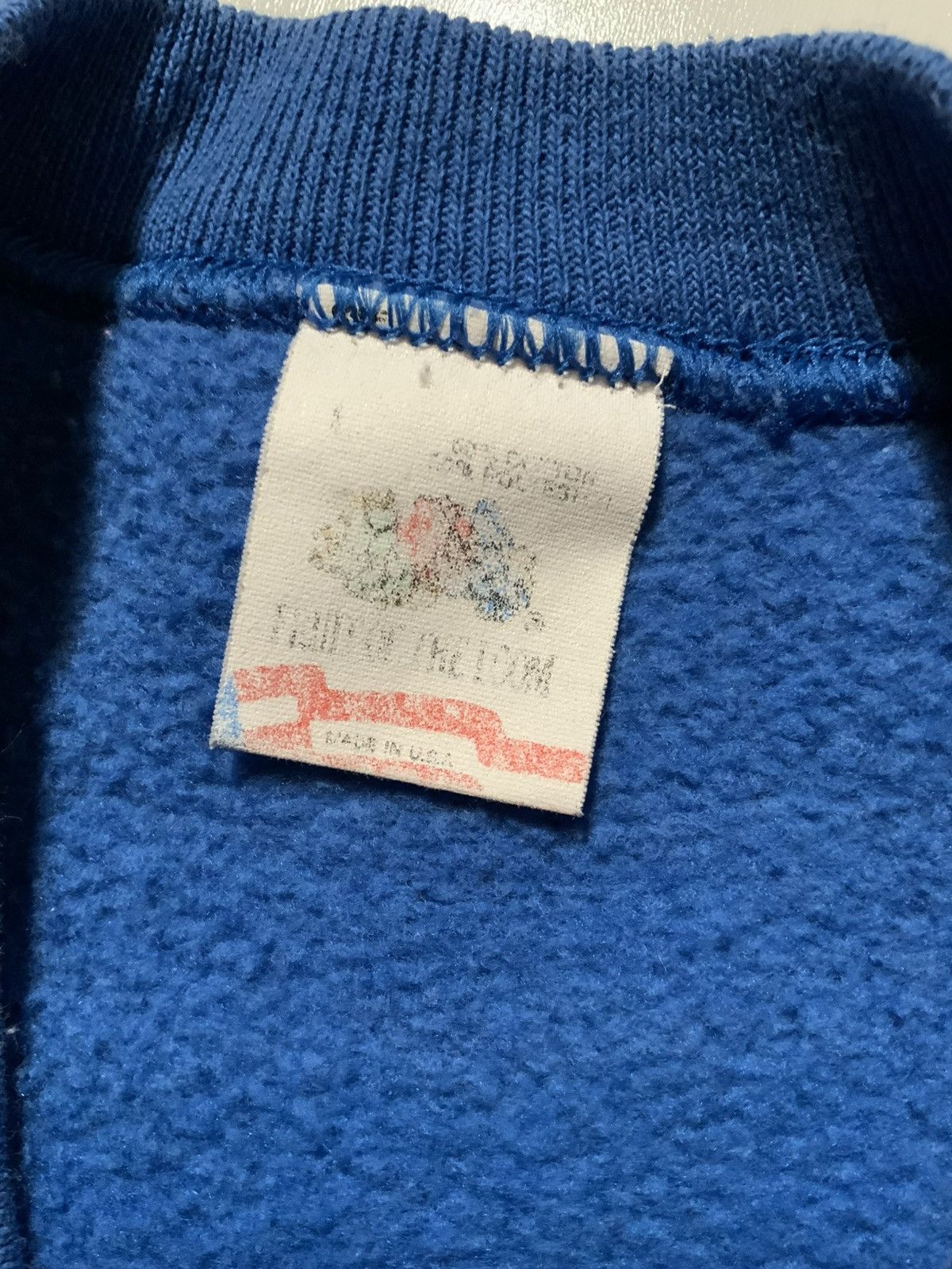 Fruit Of The Loom × Vintage Vintage 80s 90s Bank One 1 50/50 Blue Crewneck Sweatshirt Size US L / EU 52-54 / 3 - 6 Thumbnail