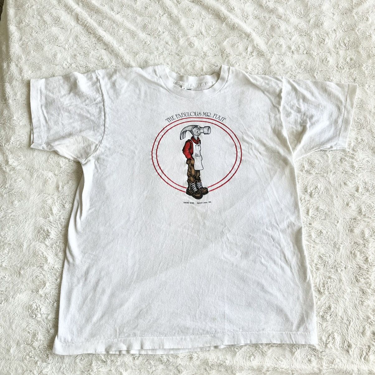 Fruit Of The Loom Vintage Fabulous Mr Fix It Shirt Tee Men XL Detroit Michigan Size US XL / EU 56 / 4 - 2 Thumbnail
