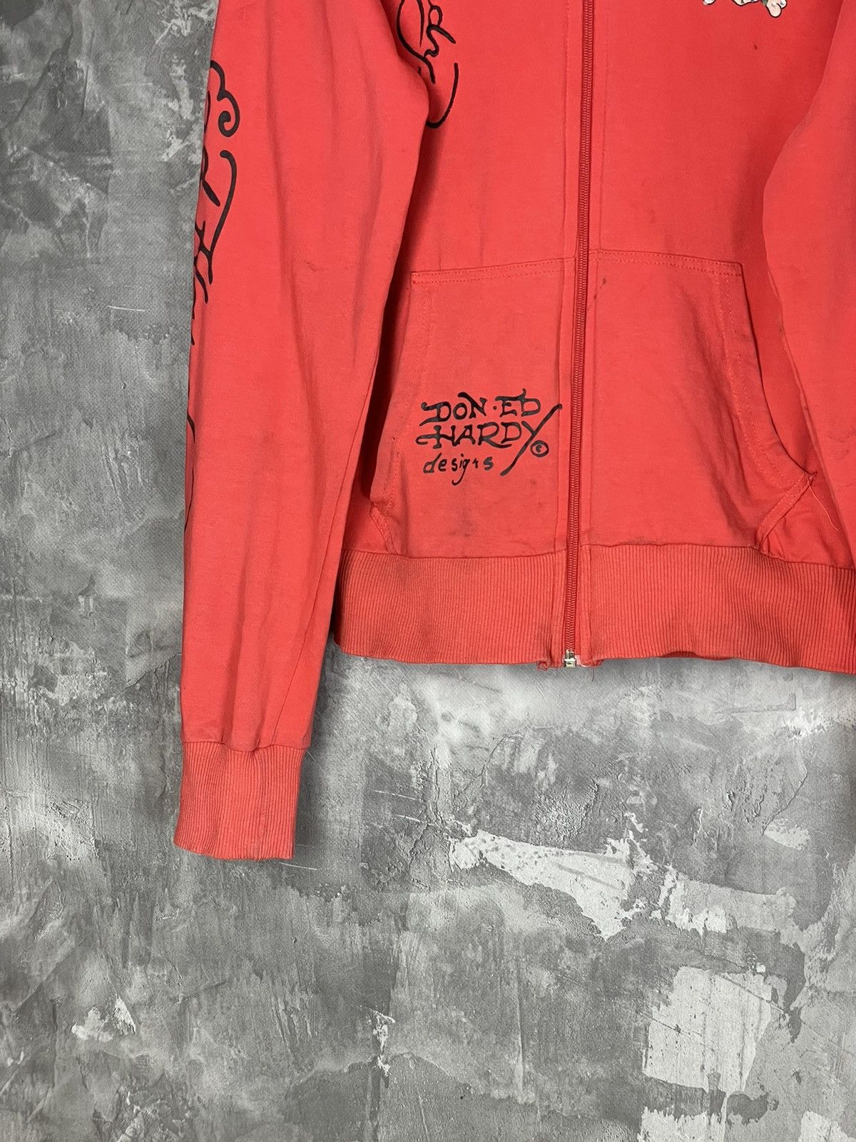 Christian Audigier × Ed Hardy × Japanese Brand Christian Audigier Ed Hardy Zip up Hoodie rare Size S / US 4 / IT 40 - 5 Thumbnail
